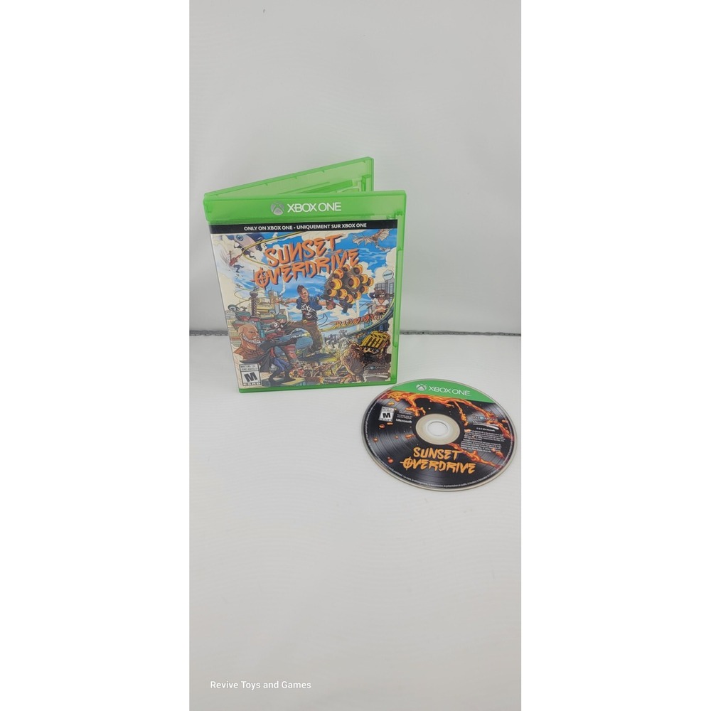Sunset Overdrive (Microsoft Xbox One, 2014) Game and Case Tested and Working